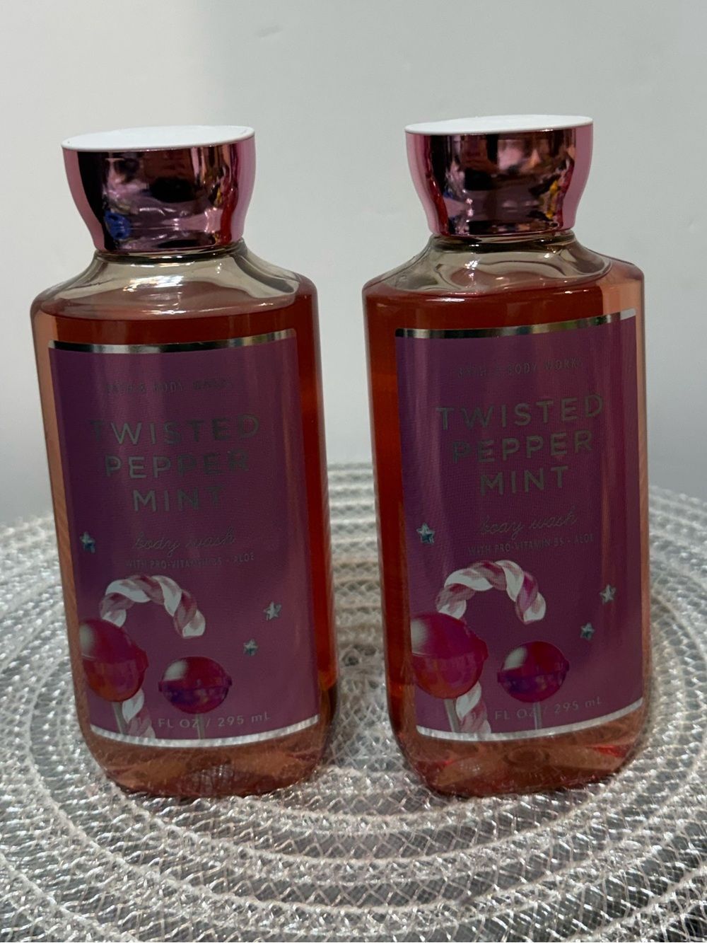 BBW Twisted Peppermint Body Wash set of 2 NWT